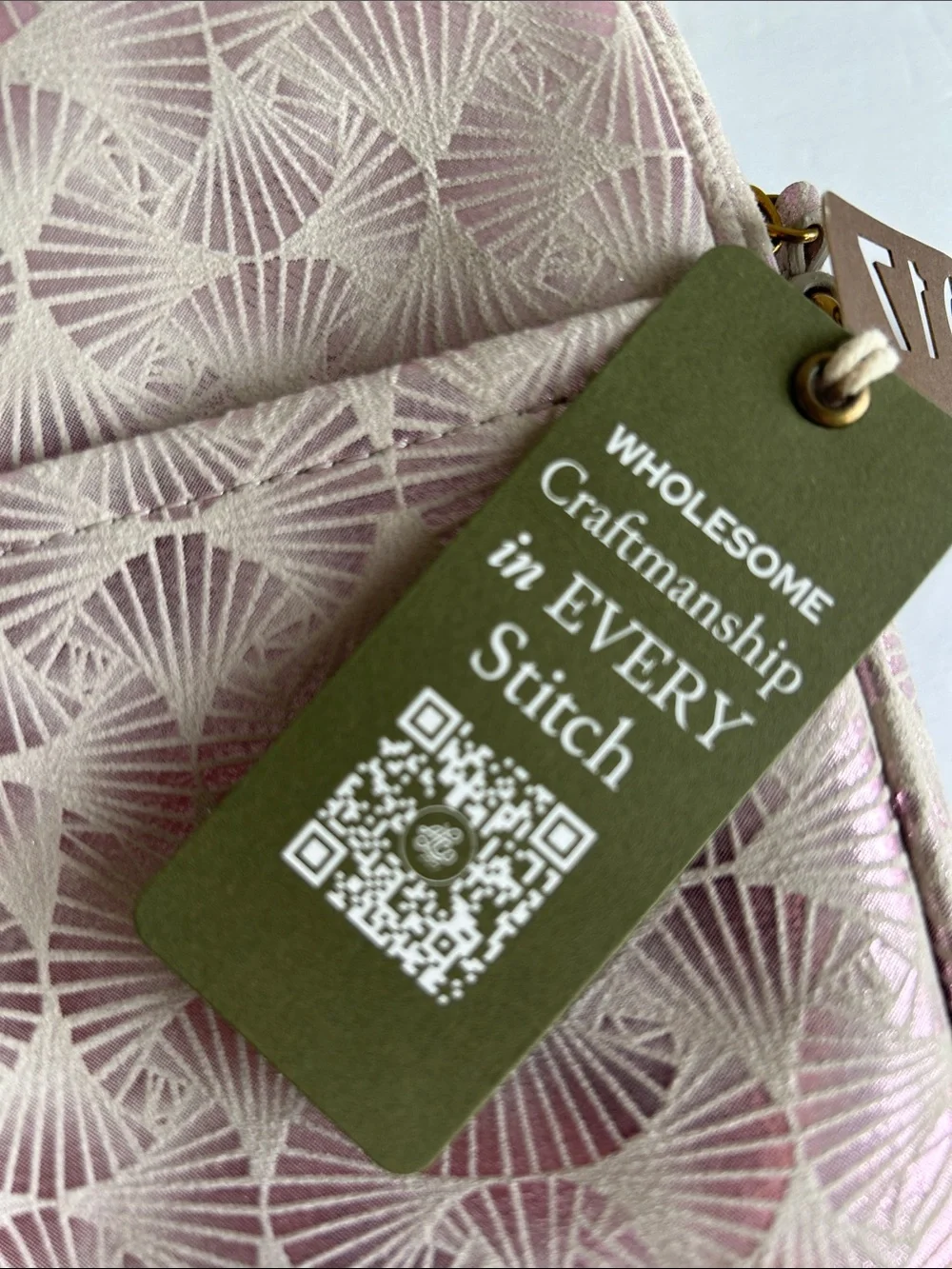 NWT American Leather Co. Cleveland Mini Leather Crossbody Bag in Lavender Skies